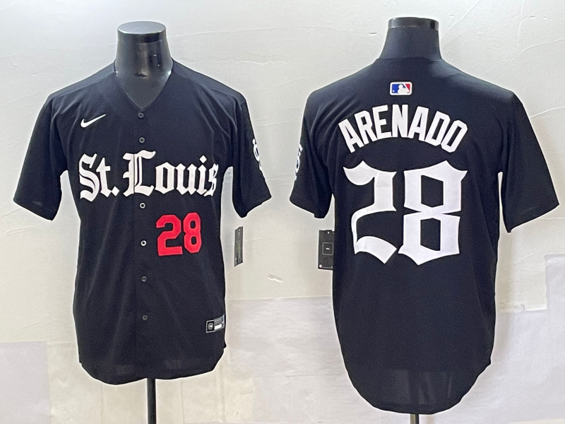 Men 2025 San Francisco Giants #28 Arenado Black Five generations Joint Name Nike MLB Jersey style 22